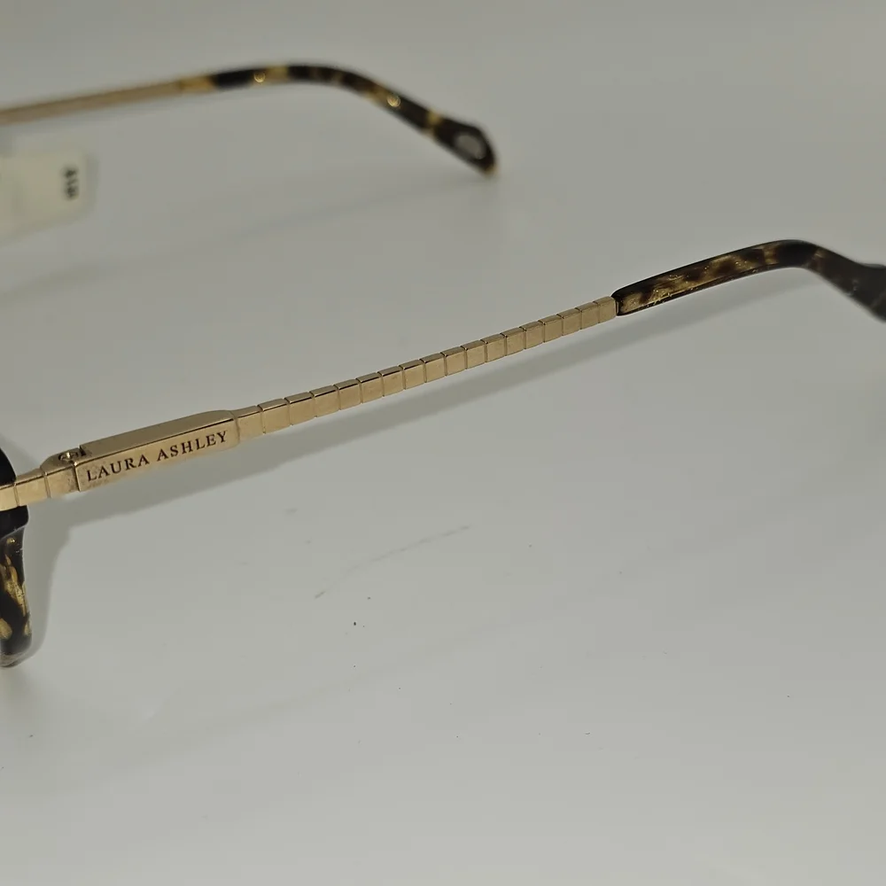 LAURA ASHLEY RX EYEWEAR FRAMES‎ TITANIUM BETHANY BROWN GOLD 54-16-140 FLEX HINGE